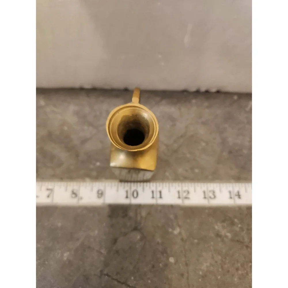 Vintage Brass Miniature Pitcher Vase Small Decorative Gold Tone Metal Home Decor